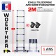 ECHELLE TELESCOPIQUE 2M CLASSIC + ROULETTES